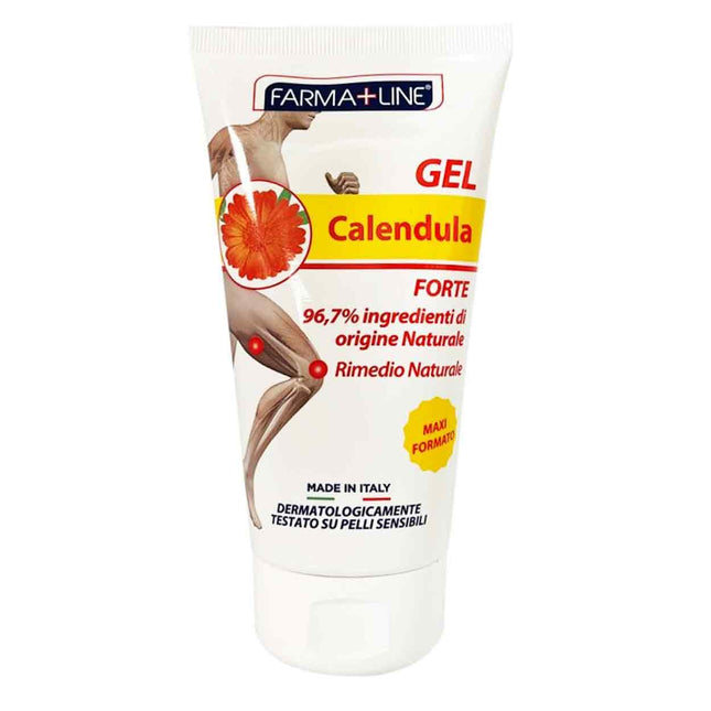 Farmaline Gel Calendula Forte 150 Ml – Formula Concentrata Per Pelli Sensibili, Naturale 96,7%