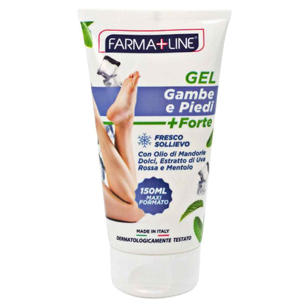 Farmaline Gel Gambe Stanche 150 Ml – Effetto Ghiaccio Rinfrescante Con Mentolo E Vite Rossa