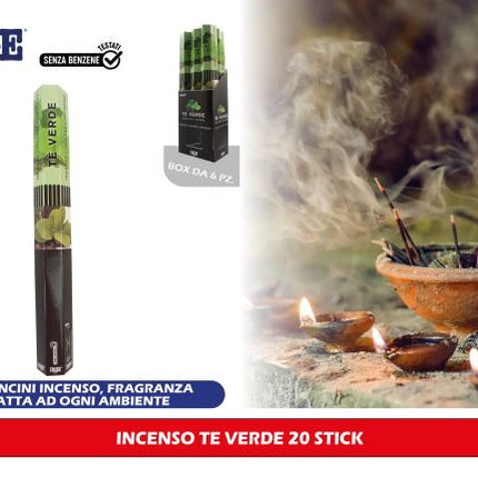 Irge Incenso Te Verde 20 Stick Irge