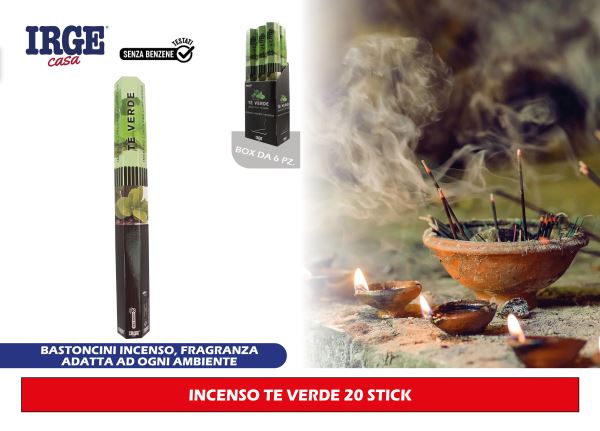 Irge Incenso Te Verde 20 Stick Irge