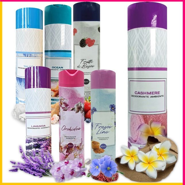 Irge Profumatore Spray Ambiente 300Ml 4 In 1 Fragranze Eleganti Per Casa Ufficio Auto