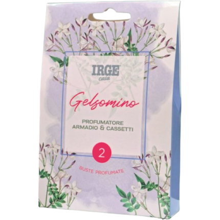 Sacchetti Profumati IRGE – Set 2 Pezzi, Scegli la Tua Essenza Floreale! Gelsomino Irge