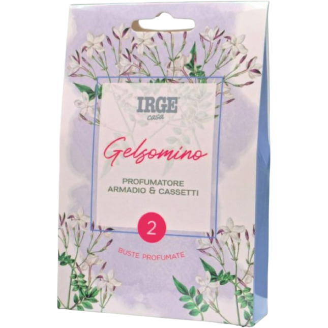 Sacchetti Profumati IRGE – Set 2 Pezzi, Scegli la Tua Essenza Floreale! Gelsomino Irge