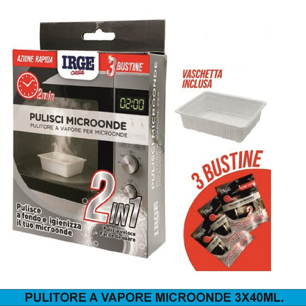 PULITORE A VAPORE MICROONDE 3X40ML. Irge