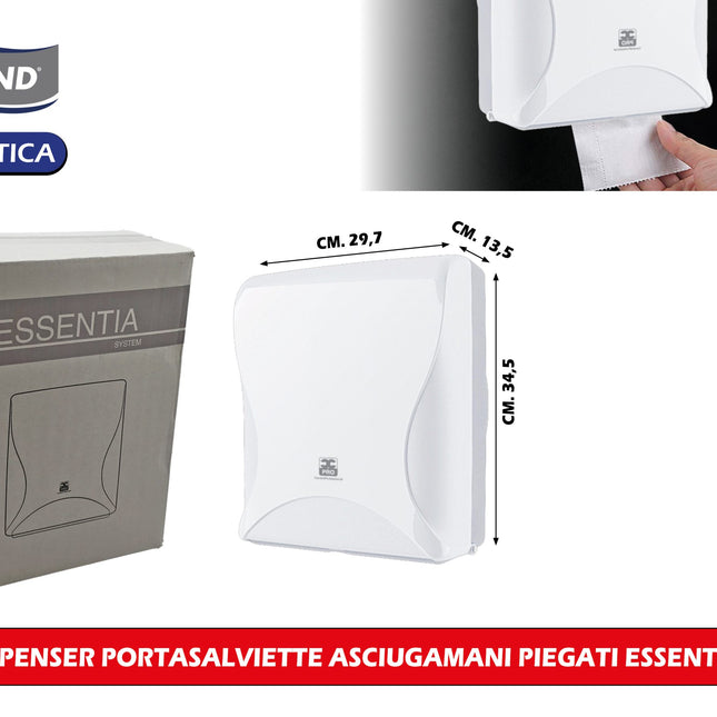 Carind Dispenser Portasalviette Asciugamani Piegati Essential