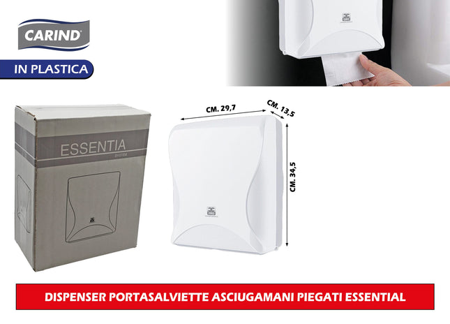 Carind Dispenser Portasalviette Asciugamani Piegati Essential Carind