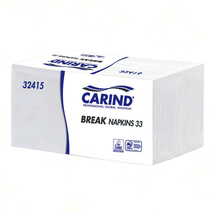 Carind Fazzoletti Tovaglioli Carta Monouso: Maxi Scorta 400 Pezzi, 33X33Cm, 1 Velo Cellulosa