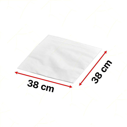 Tovaglioli Fazzoletti di Carta 2 Veli 38x38cm Top Dinner in Cellulosa Eleganti Grandi Piega 1/4 Carind