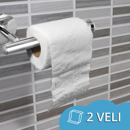 Carta Igienica Carind Dynamic 10 in Pura Cellulosa - Maxi Scorta 120 Rotoli (10x12) Carind