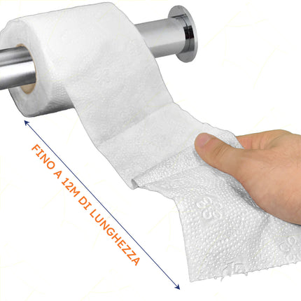 Carind Carta Igienica Dynamic: 10 Rotoli, 2 Veli Cellulosa, 104 Strappi (Uso Casalingo, Hotel, Famiglia)