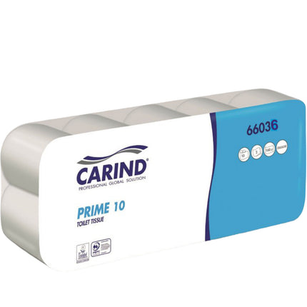 Carta Igienica Carind Dynamic 10 in Pura Cellulosa - Maxi Scorta 120 Rotoli (10x12) Carind