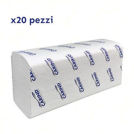 Carind Salviette Pieghevoli A 2 Veli, Dimensioni 31X23 Cm, Confezione Da 153 Pezzi, Scatola Da 20 Confezioni   Carind Salviette Pieghevoli 2 Veli: 31X23 Cm, 153 Pezzi (Scatola 20 Confezioni)