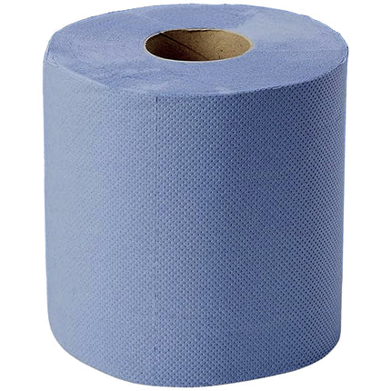 Carind Rotoloni Rotoli Di Carta Grande Blu, 2 Pezzi, 150M, Super Assorbente, 3 Veli, Cellulosa - Bobina 500+ Strappi, Dimensioni Strappo 30X26H Cm