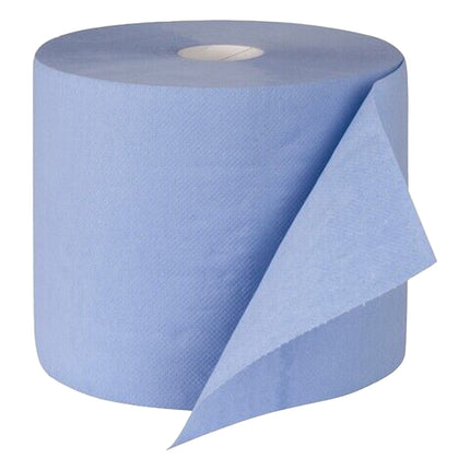 Carind Rotoloni Rotoli Di Carta Grande Blu, 2 Pezzi, 150M, Super Assorbente, 3 Veli, Cellulosa - Bobina 500+ Strappi, Dimensioni Strappo 30X26H Cm
