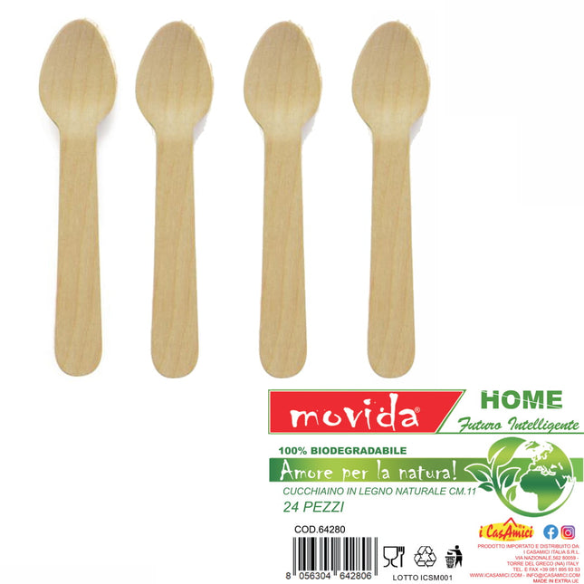 Movida Legno Cucchiaino 24Pz 64281 I CasaAmici