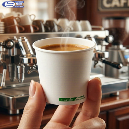 Bicchiere Carta Caffè Bio 75ml Col. Home I CasaAmici