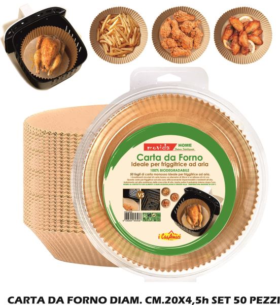 Carta Forno Diam. Cm.20X4,5H Set 50 Pz. I CasaAmici