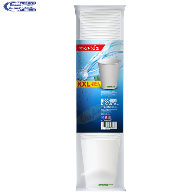 Bicchiere Carta Acqua Bio Bianco 210/300ml I CasaAmici