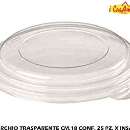 Coperchio Trasparente Cm.15 Conf. 25 Pz. X Insalate I CasaAmici