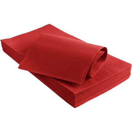 Tovaglia Coprimacchia Monouso in TNT, Set da 25 Pezzi, Blu, Rettangolare, per Ristoranti Feste e Catering, Indoor Rosso 140x140 cm I CasaAmici