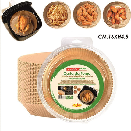 Carta Forno Diam. Cm.16X4,5H Set 50 Pz. X Friggitrice Ad Aria I CasaAmici