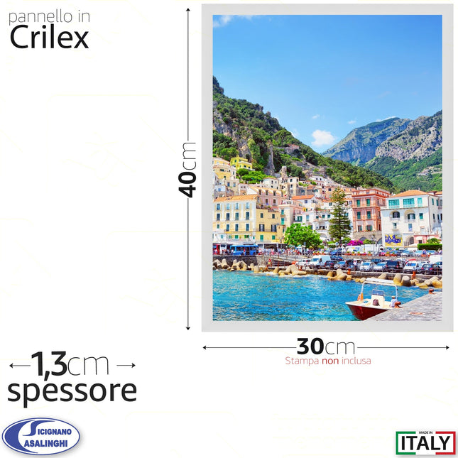 Sicignano Cornice Flat: Eleganza Moderna In Vetro Acrilico Per I Tuoi Ricordi Speciali 30x40 cm Bianca Casalinghi Sicignano