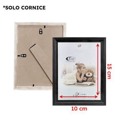 Cornice Native Crilex Legno Portafoto Tavolo Parete Bianco Nero Grigio Vari Misure 10x15 cm Casalinghi Sicignano