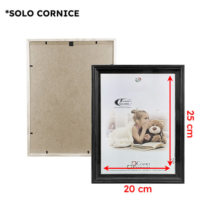 Cornice Native Crilex Legno Portafoto Tavolo Parete Bianco Nero Grigio Vari Misure 20x25 cm Casalinghi Sicignano