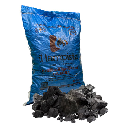Carbone di Legna Naturale per Barbecue – Formati 2,5 kg e 10 kg, Ideale per Griglie e Cottura alla Brace KG.10 1 pezzo X Energy