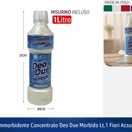 AMMORBIDENTE CONCENTRATO DEO DUE MORBIDO LT.1 FIORI AZZURRI Deo Due