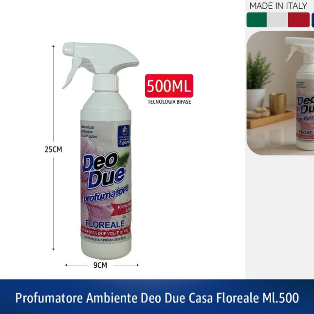PROFUMATORE AMBIENTE DEO DUE CASA FLOREALE ML.500 Deo Due
