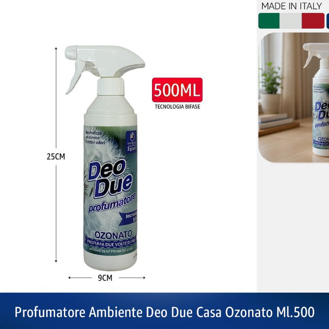 PROFUMATORE AMBIENTE DEO DUE CASA OZONATO ML.500 Deo Due