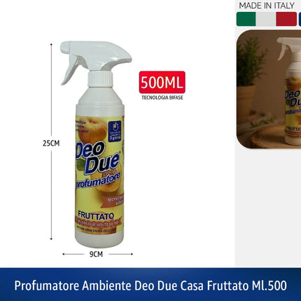 PROFUMATORE AMBIENTE DEO DUE CASA FRUTTATO ML.500 Deo Due