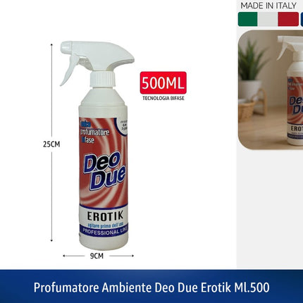 PROFUMATORE AMBIENTE DEO DUE EROTIK ML.500 Deo Due