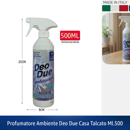 PROFUMATORE AMBIENTE DEO DUE CASA TALCATO ML.500 Deo Due