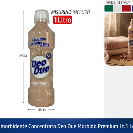 AMMORBIDENTE CONCENTRATO DEO DUE MORBIDO PREMIUM LT.1 LOVE Deo Due