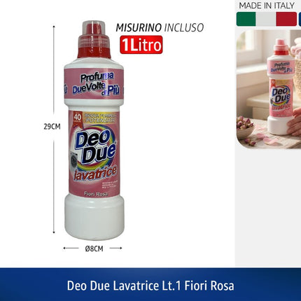 DEO DUE LAVATRICE LT.1 FIORI ROSA Deo Due