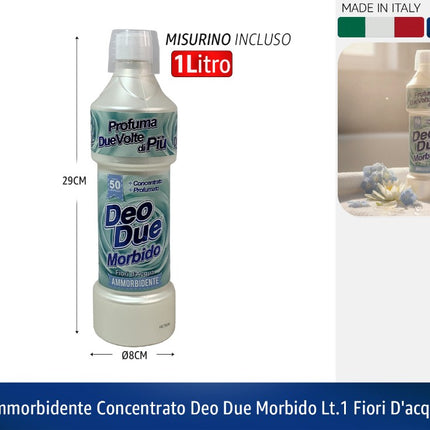 AMMORBIDENTE CONCENTRATO DEO DUE MORBIDO LT.1 FIORI D'ACQUA Deo Due