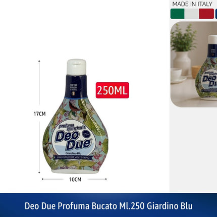 DEO DUE PROFUMA BUCATO ML.250 GIARDINO BLU Deo Due