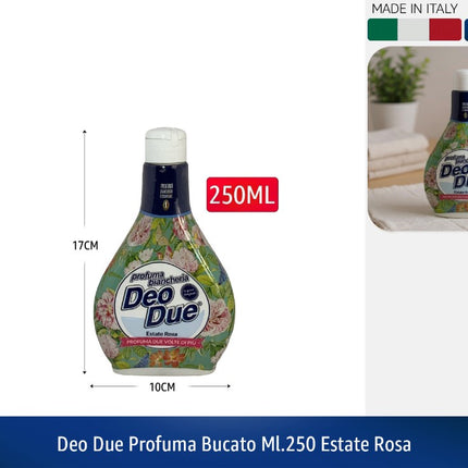 DEO DUE PROFUMA BUCATO ML.250 ESTATE ROSA Deo Due