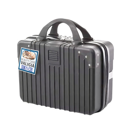 Beauty Case Rigido con Lucchetto a Combinazione 31cm Antracite Ecore Home