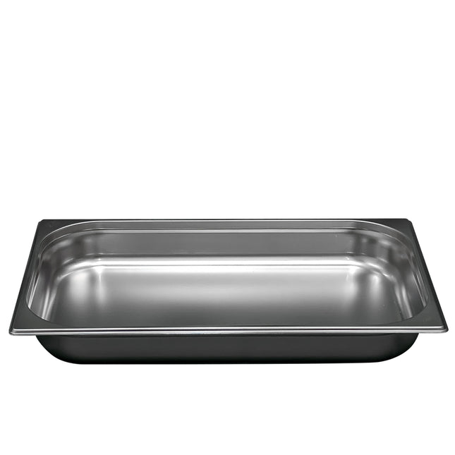 Comas Teglia Gastronorm Gn 1/1, 530X325 Mm, Acciaio Inox, Bordo Piano, Impilabile, Resistente - Bacinella Contenitore Stoccaggio Forno Banco Frigorifero - Professionale, Catering, Argento (H55 Mm) Comas