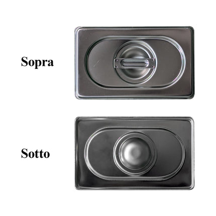 Comas Coperchio Gastronorm Gn Professionale – Vari Formati Per Cucina – Acciaio Inox Standard Gn 1/1 A 1/9