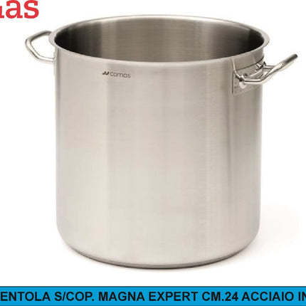 PENTOLA S/COP. MAGNA EXPERT CM.24 ACCIAIO INOX Comas