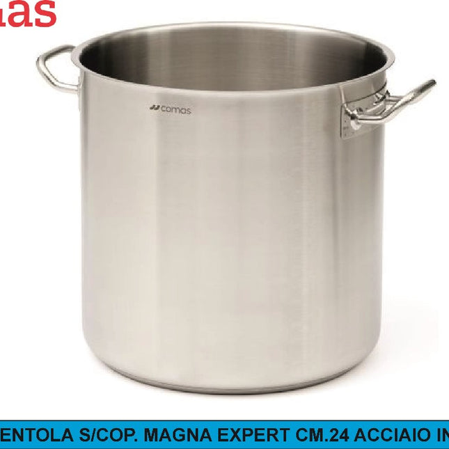 PENTOLA S/COP. MAGNA EXPERT CM.24 ACCIAIO INOX Comas