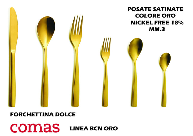 Comas Bcn: L'Eleganza A Tavola Con Posate In Acciaio Inox Effetto Oro E Champagne Comas