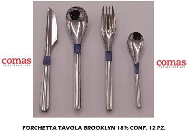 Forchetta Tavola Brooklyn 18% Conf. 12 Pz.-18425734083362