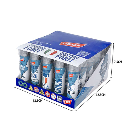 Box 25 Accendini a Pietrina Tema Napoli Sport & Calcio - Ricaricabili 5 Grafiche Polyflame
