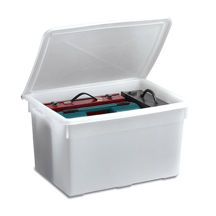 Stefanplast Contenitore Rettangolare 75L Neutro 62X45X33Cm Stefanplast