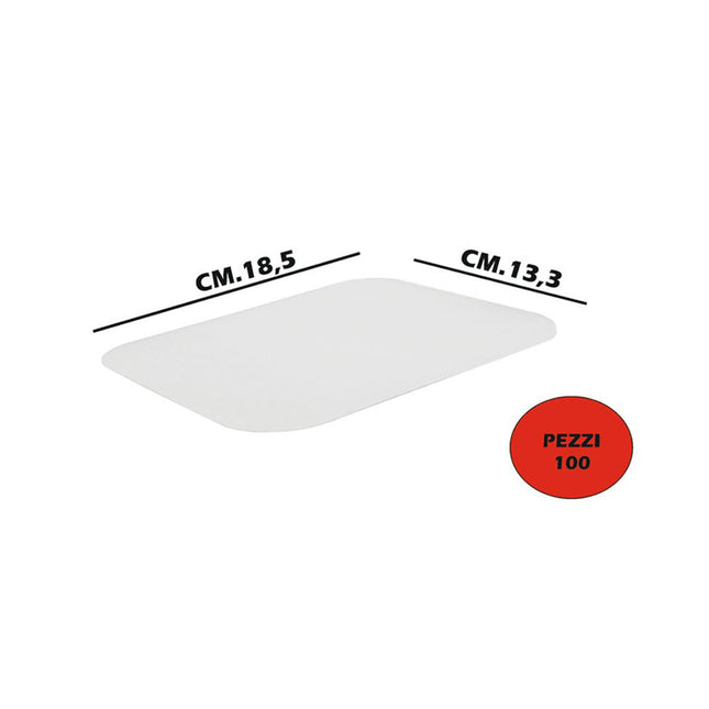 Coperchi Carta-Allum. Set 100 Pz. Cr8L Contital